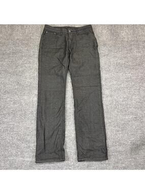 PrAna Flannel Lined Jeans Womens 2 /26 Gray Dark Wash Straight